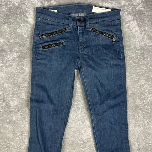 Rag&Bone Jeans Womens 24 Alice Skinny Leg Mid Rise Zipper Grunge Rock Y2K 90s - Picture 4 of 12